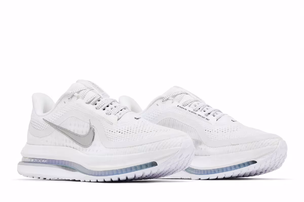 Nike Women's Pegasus Premium White Metallic Silver, view 9