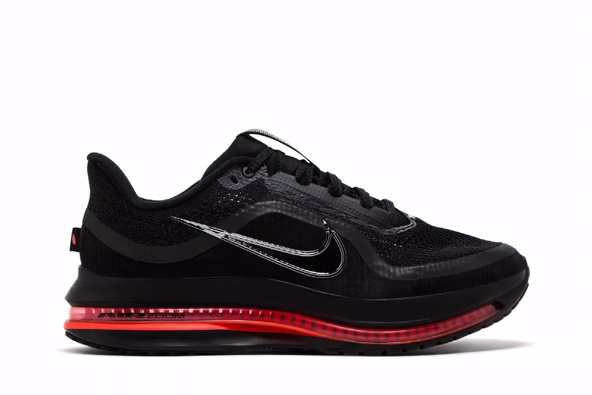 Nike Women's Pegasus Premium Black Bright Crimson, view 2