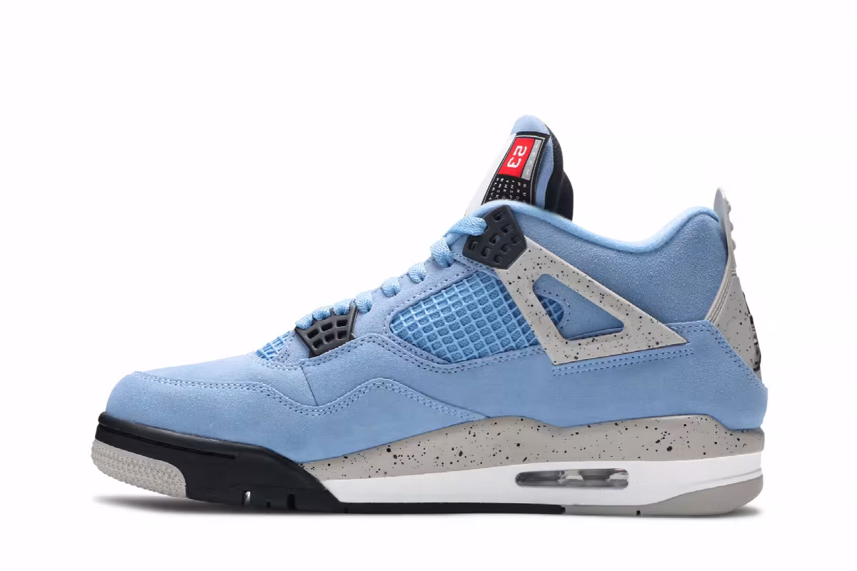 Air Jordan 4 University Blue, view 4