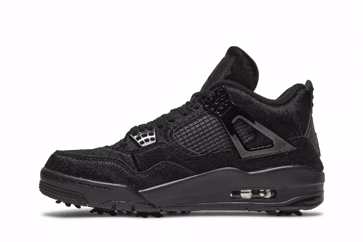 Air Jordan 4 Golf Black Cat, view 4