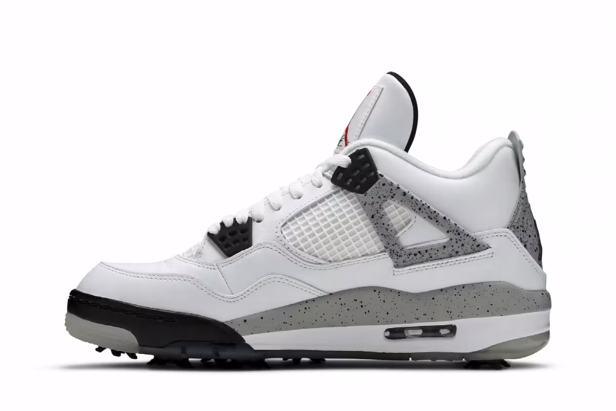 Air Jordan 4 Golf White Cement, view 4