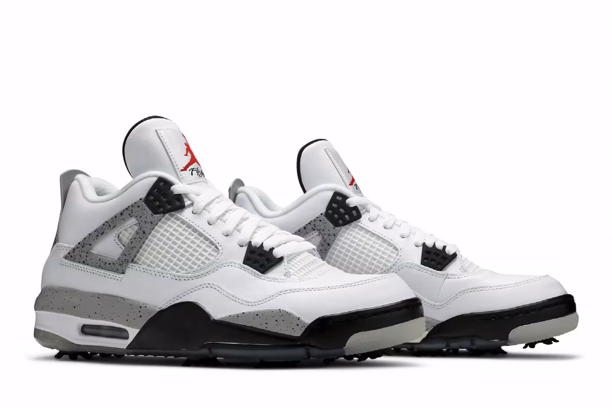 Air Jordan 4 Golf White Cement, view 9