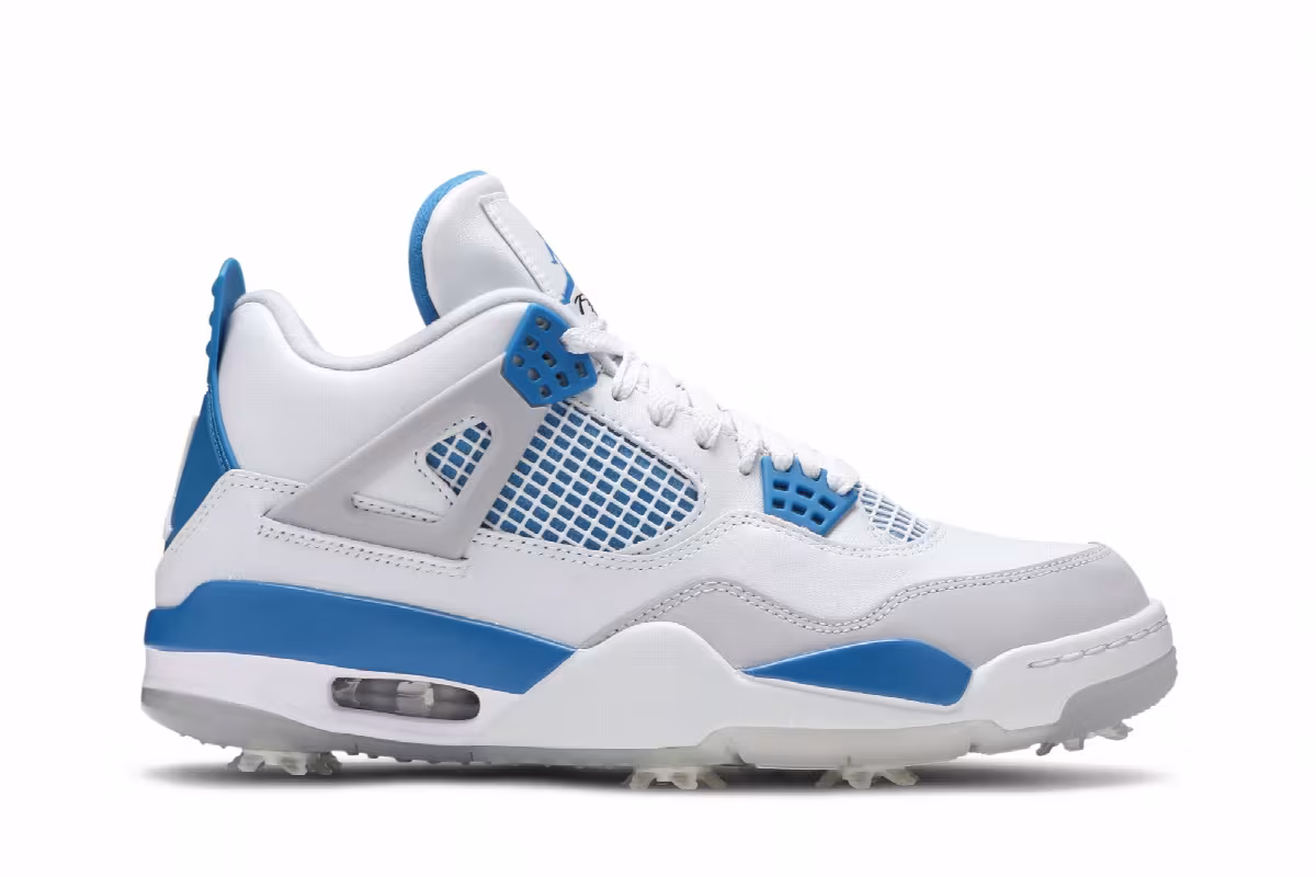 Air Jordan 4 Golf Military Blue, view 2