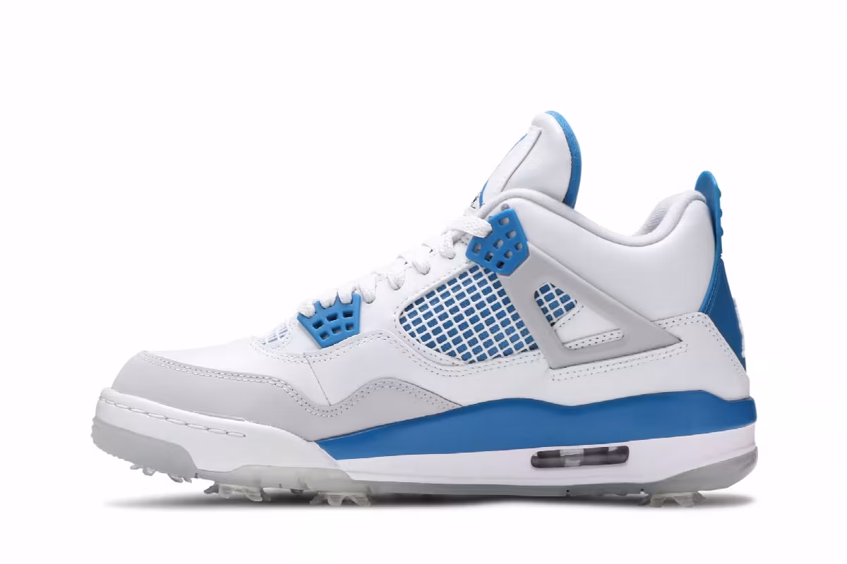 Air Jordan 4 Golf Military Blue, view 4