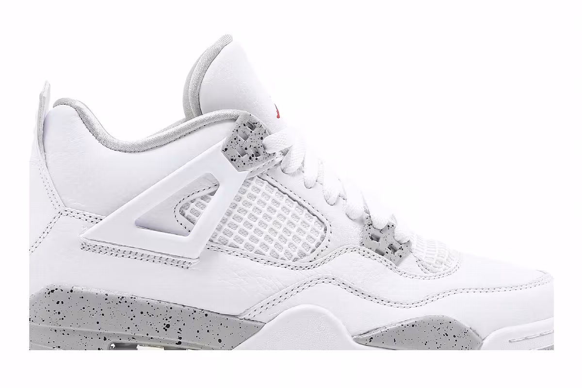 Air Jordan 4 GS White Oreo, view 3