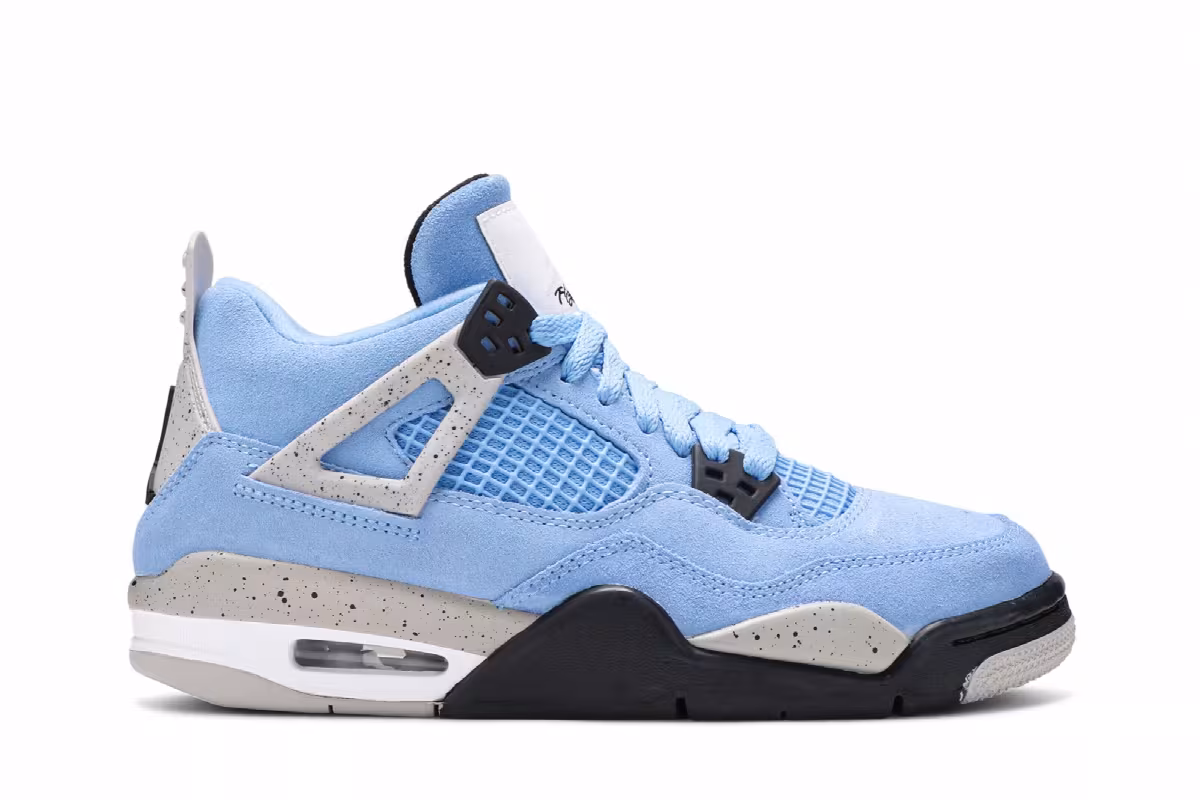 Air Jordan 4 GS University Blue, view 2