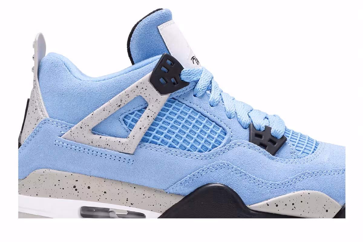 Air Jordan 4 GS University Blue, view 3