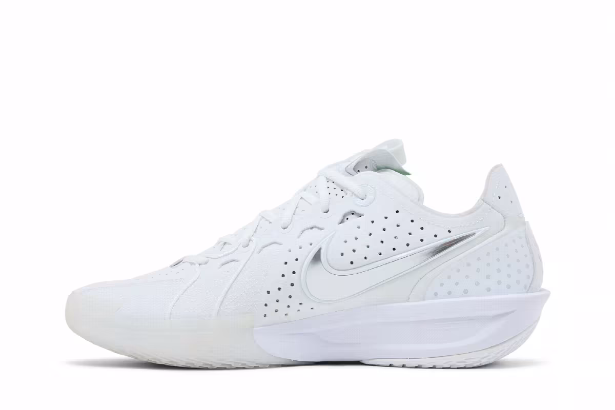 Nike Air Zoom GT Cut 3 White Metallic Silver, view 4