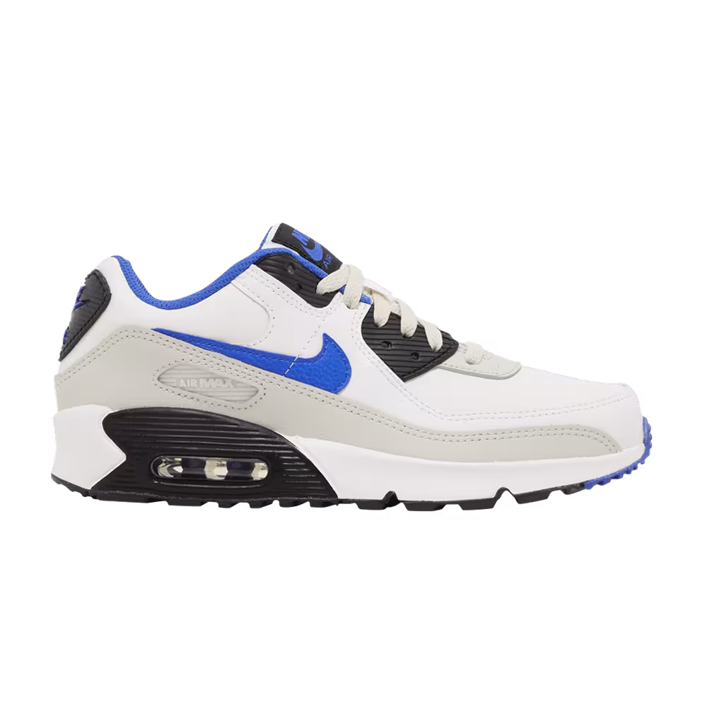 Nike Air Max 90 Leather GS Summit White Racer Blue
