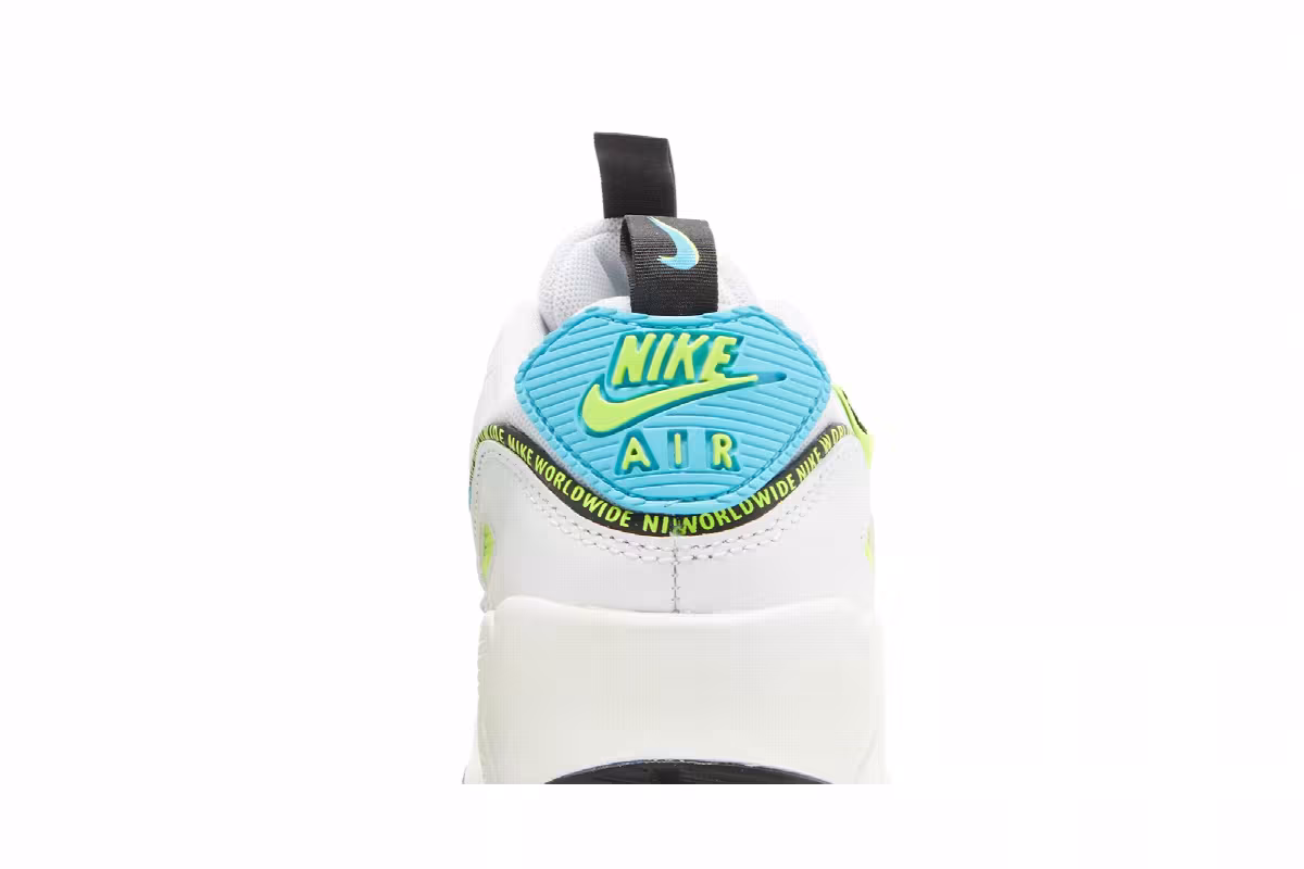 Nike Air Max 90 SE GS Worldwide Pack - Blue Fury Volt, view 8