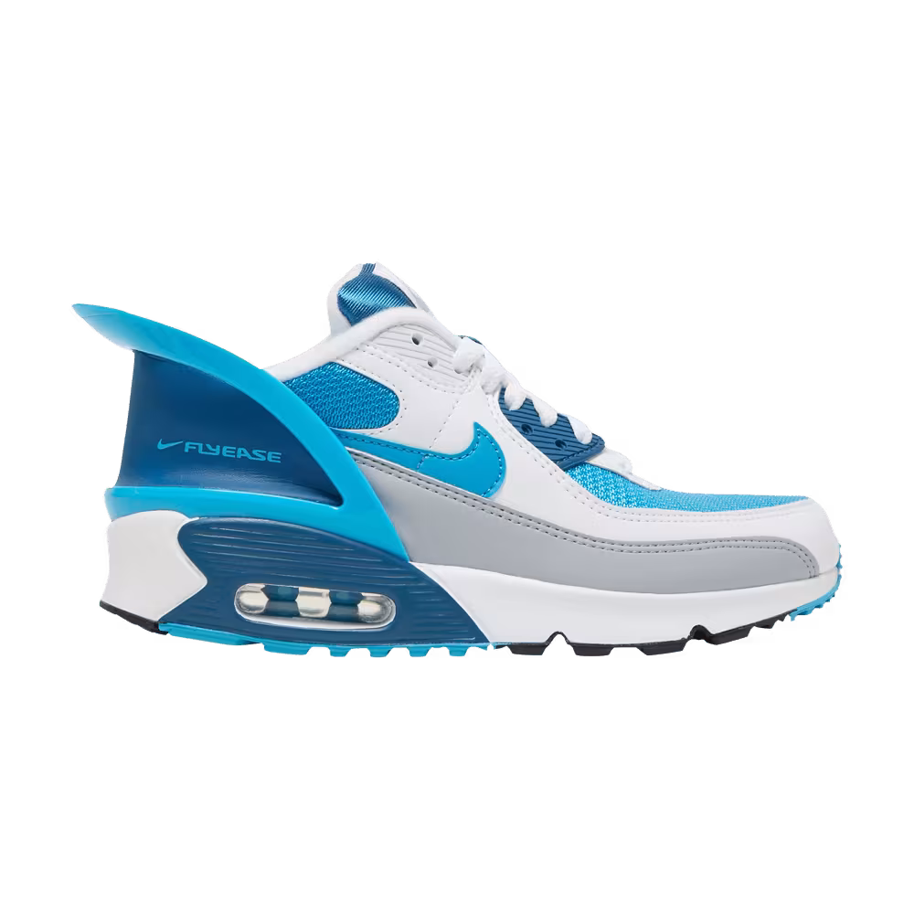 Nike Air Max 90 FlyEase GS White Industrial Blue