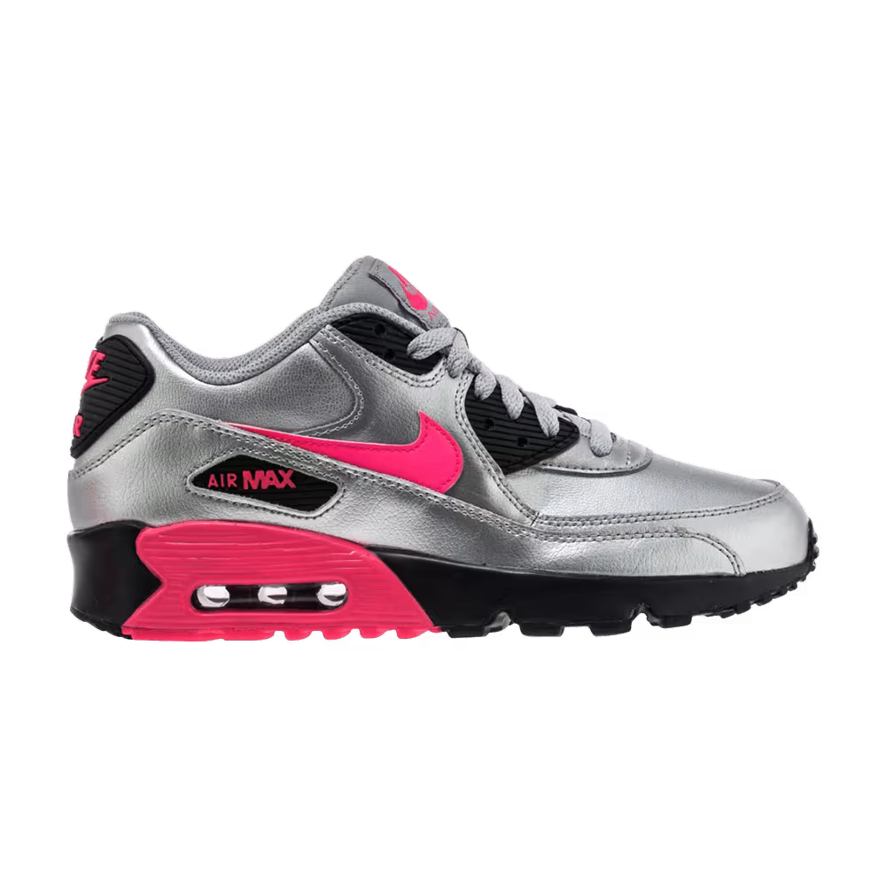 Nike Air Max 90 LTR GS Metallic Silver Pink