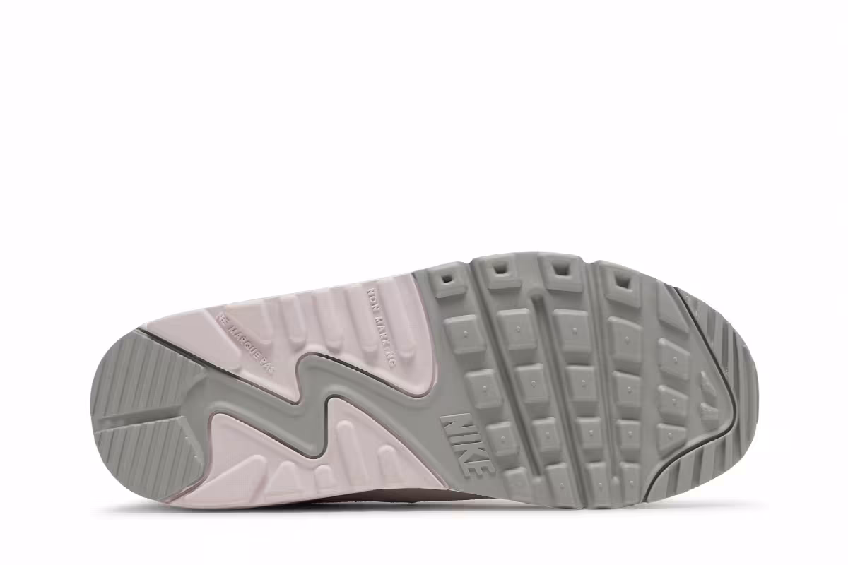 Nike Air Max 90 Leather GS White Light Violet, view 5