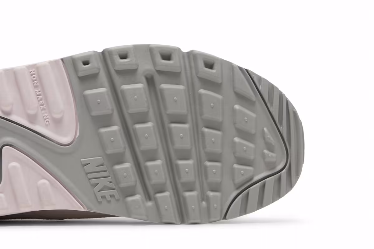 Nike Air Max 90 Leather GS White Light Violet, view 6
