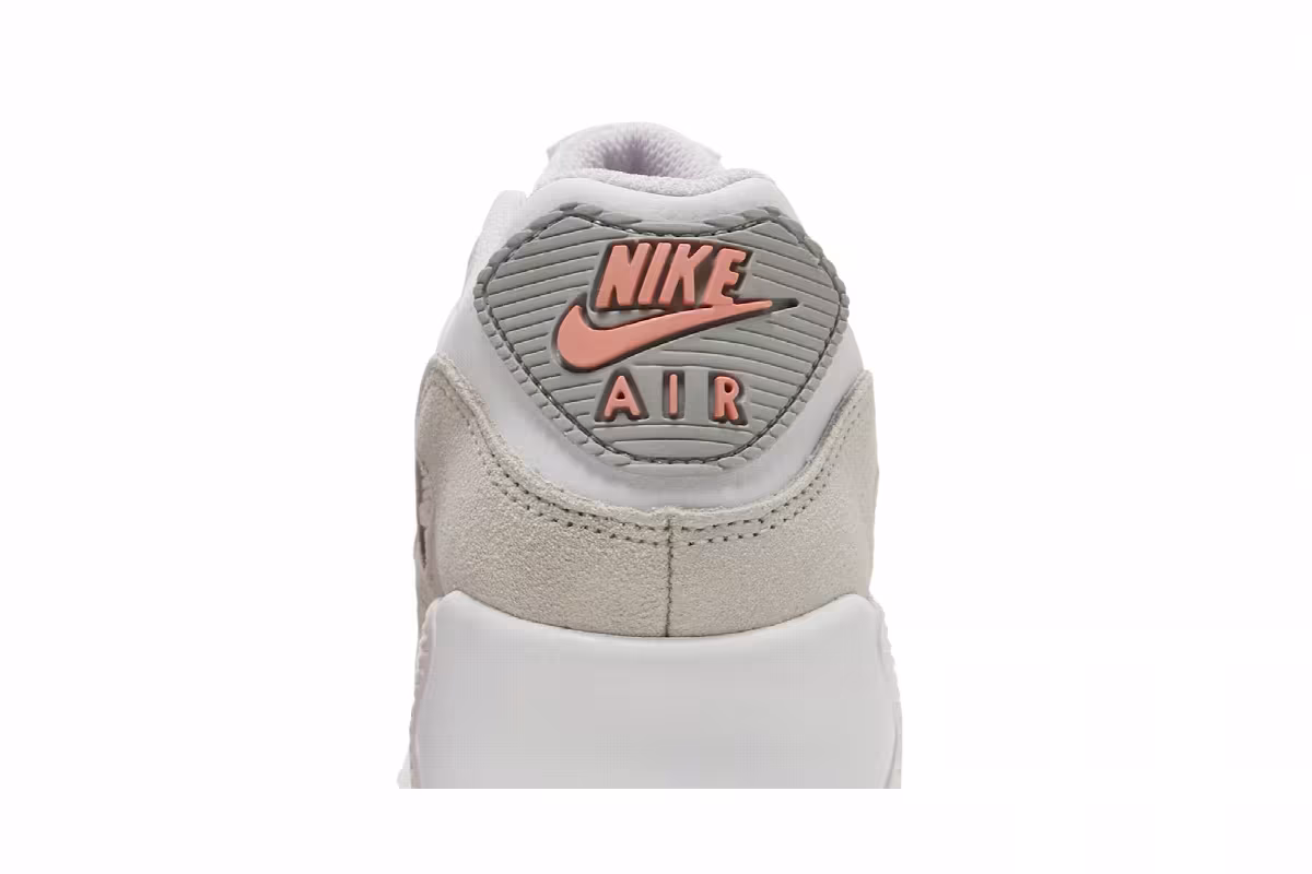 Nike Air Max 90 Leather GS White Light Violet, view 8
