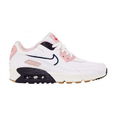 Nike Air Max 90 Leather SE GS 'White Pink Glaze'