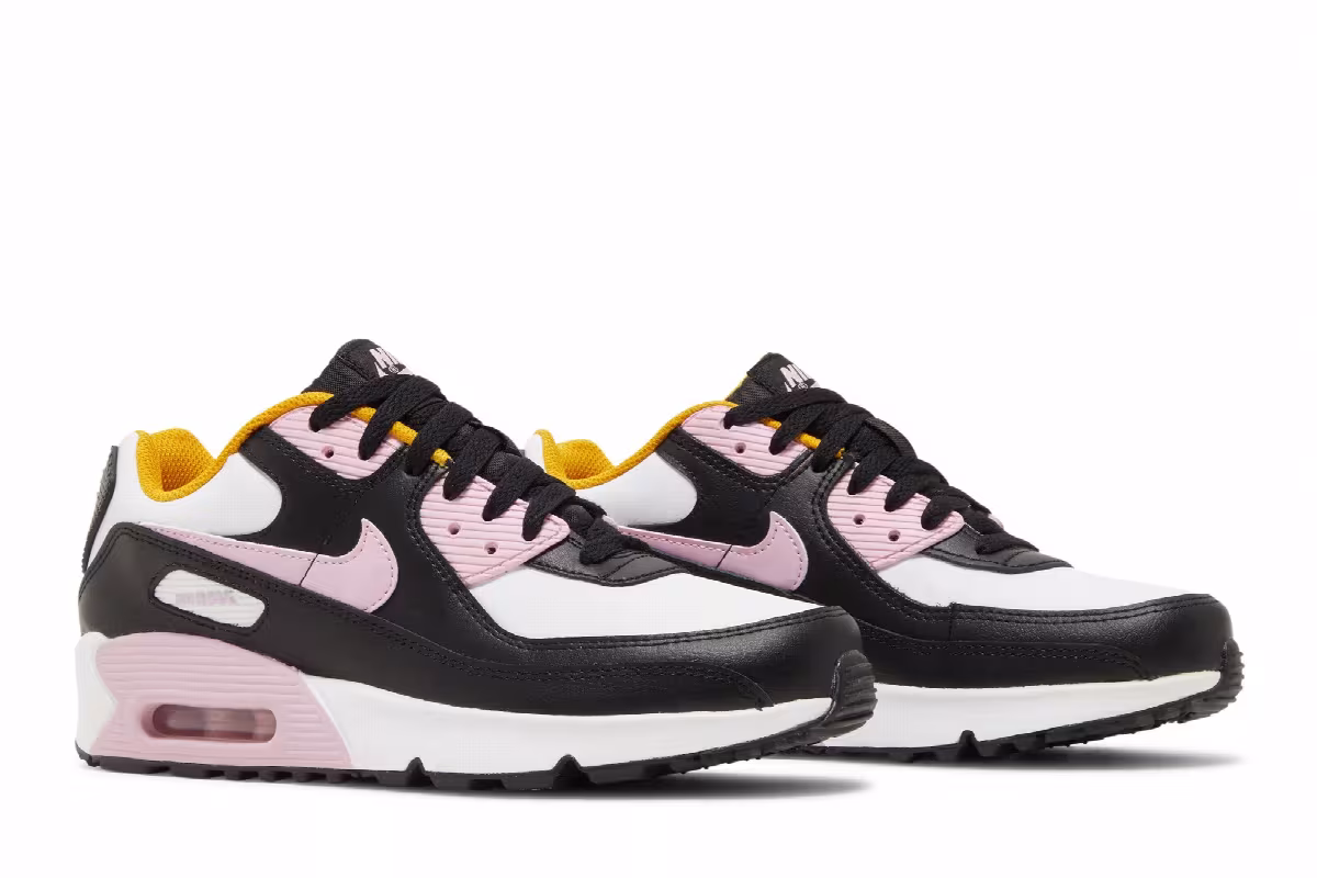 Nike Air Max 90 Leather GS Black Light Arctic Pink, view 9