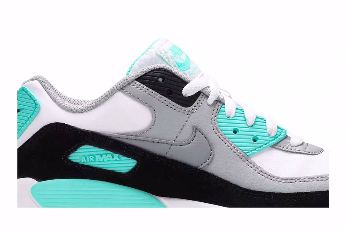 Nike Air Max 90 Leather GS Hyper Turquoise, view 3