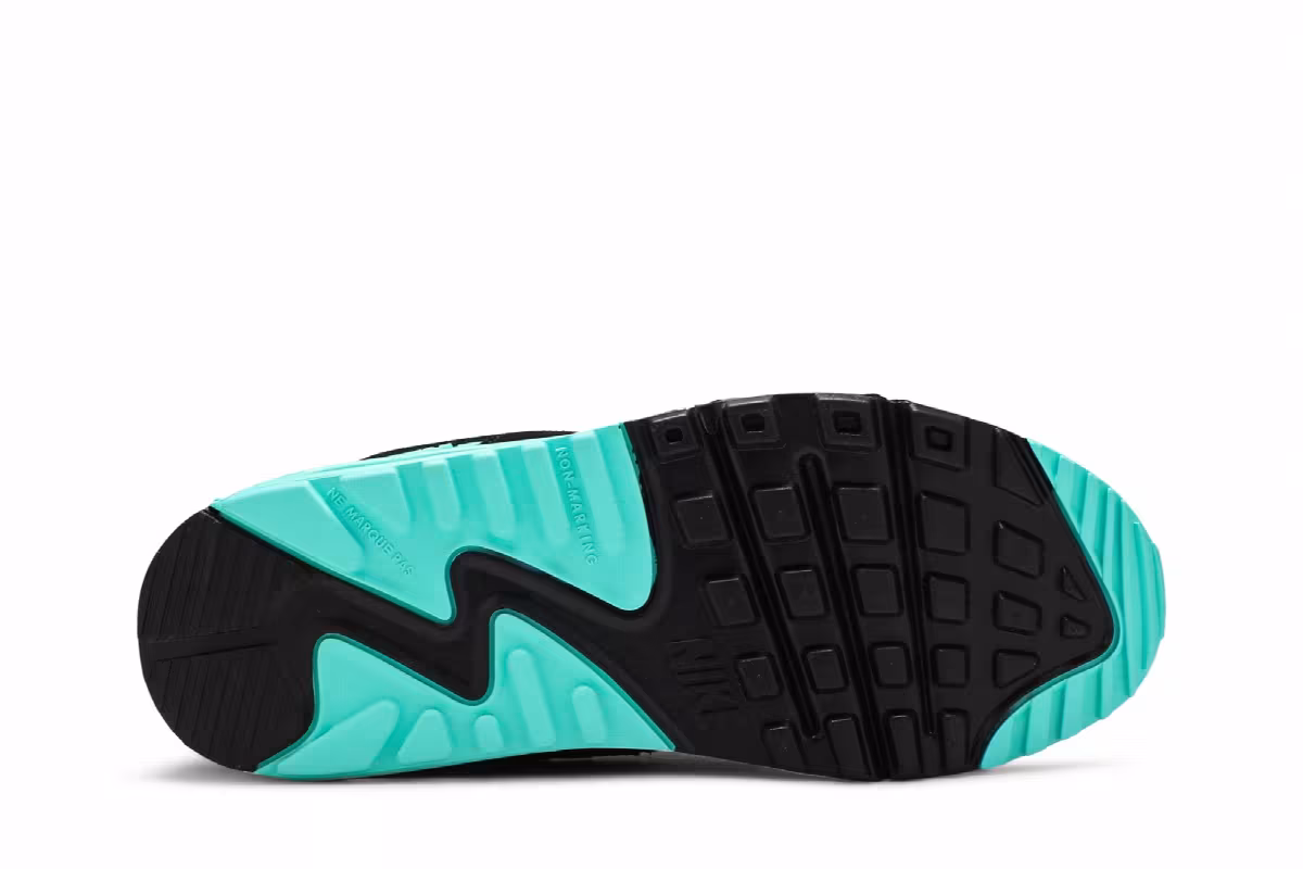 Nike Air Max 90 Leather GS Hyper Turquoise, view 5
