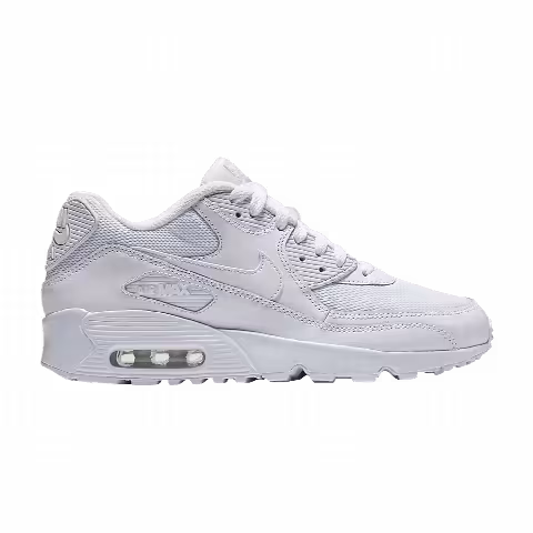Nike Air Max 90 Mesh GS 'Triple White'