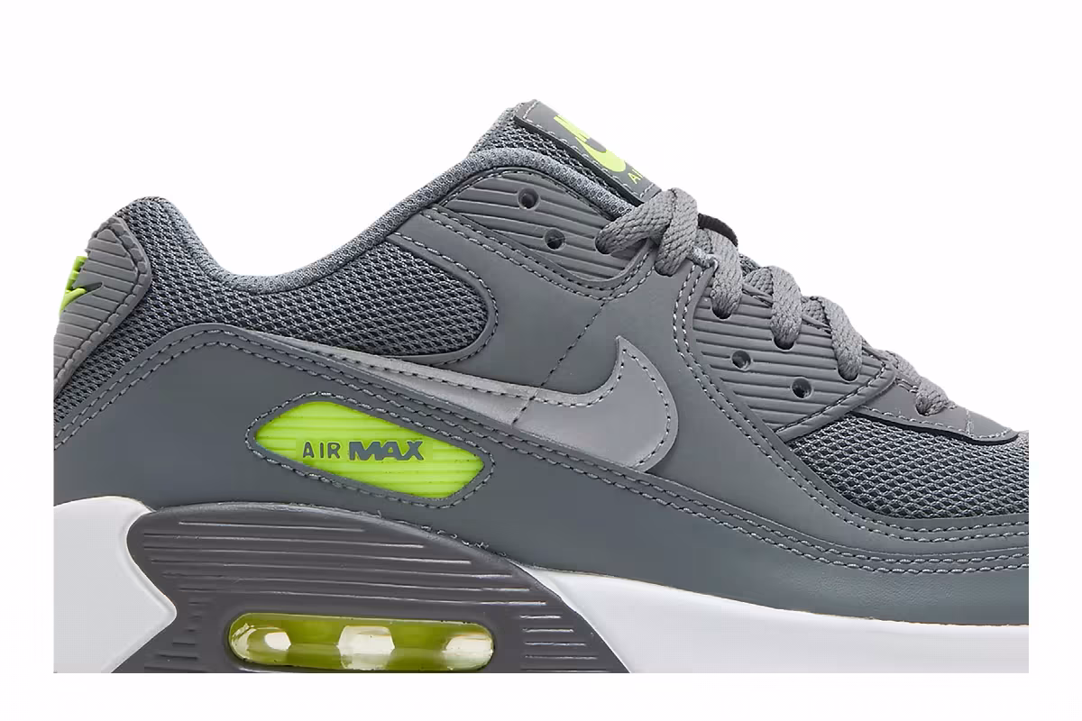 Nike Air Max 90 GS Smoke Grey Volt, view 3