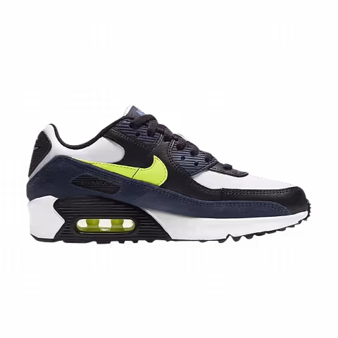 Nike Air Max 90 Leather GS 'Midnight Navy Volt'