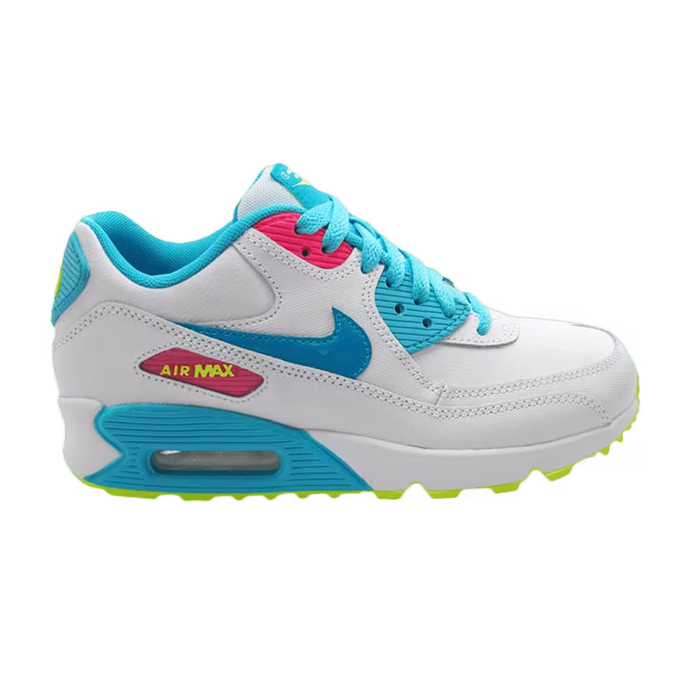 Nike Air Max 90 2007 GS White Blue Lagoon