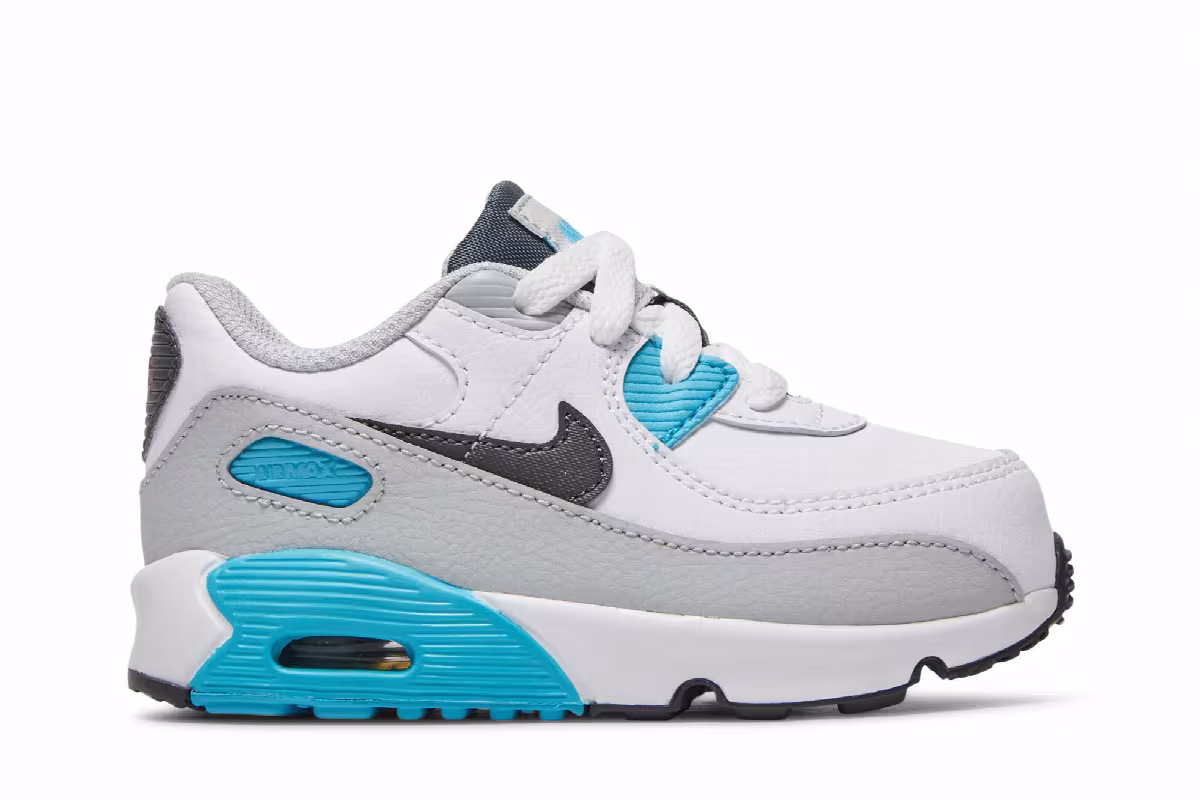 Nike Air Max 90 TD White Chlorine Blue, view 2