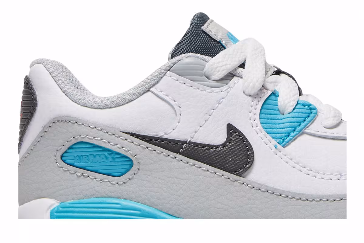 Nike Air Max 90 TD White Chlorine Blue, view 3