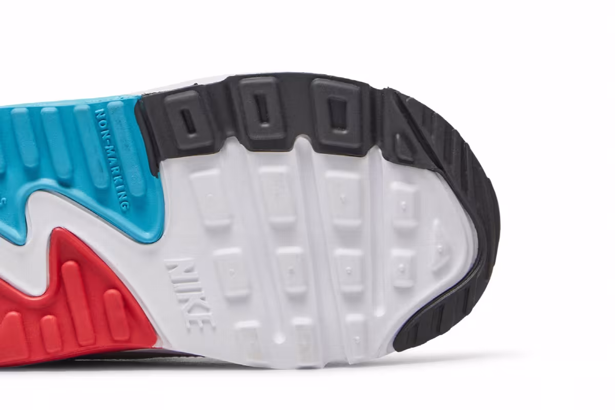 Nike Air Max 90 TD White Chlorine Blue, view 6