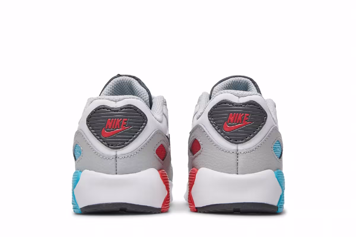 Nike Air Max 90 TD White Chlorine Blue, view 7