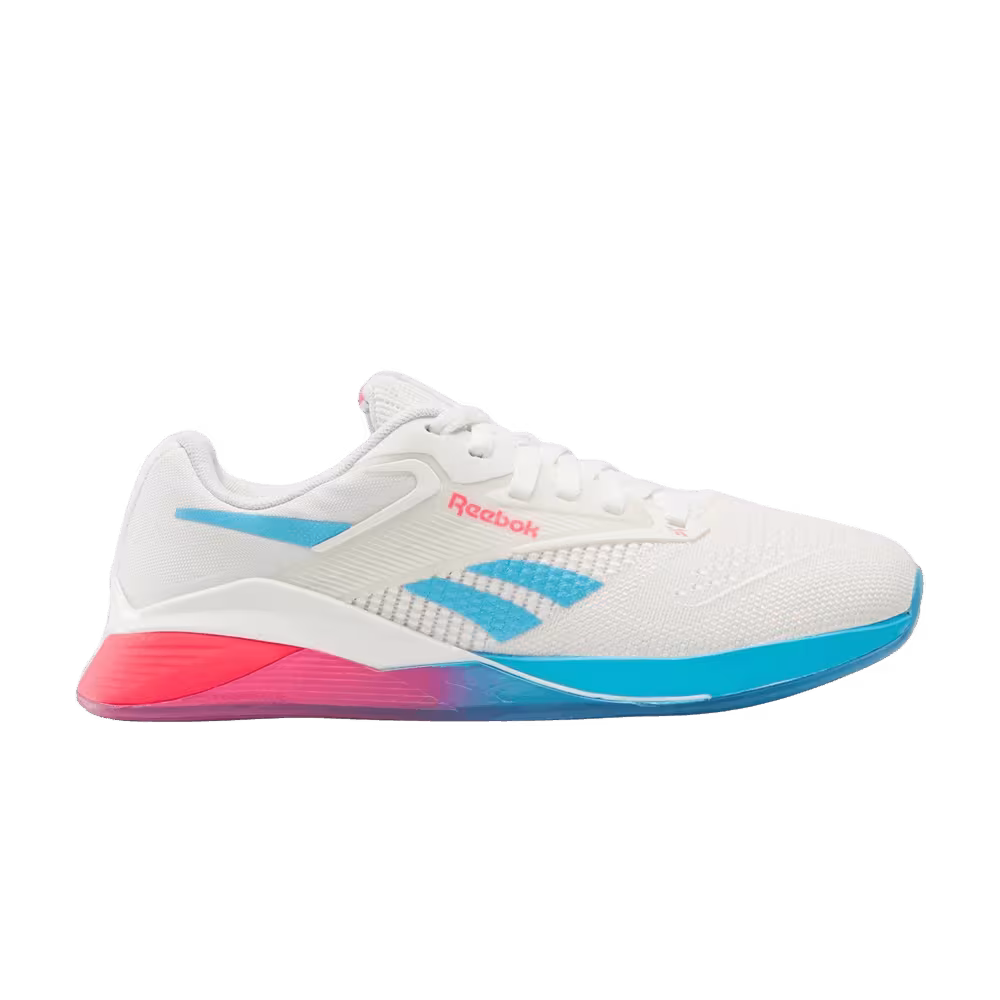Reebok Women's Nano X4 Chalk/Future Cyan/Pink Blast