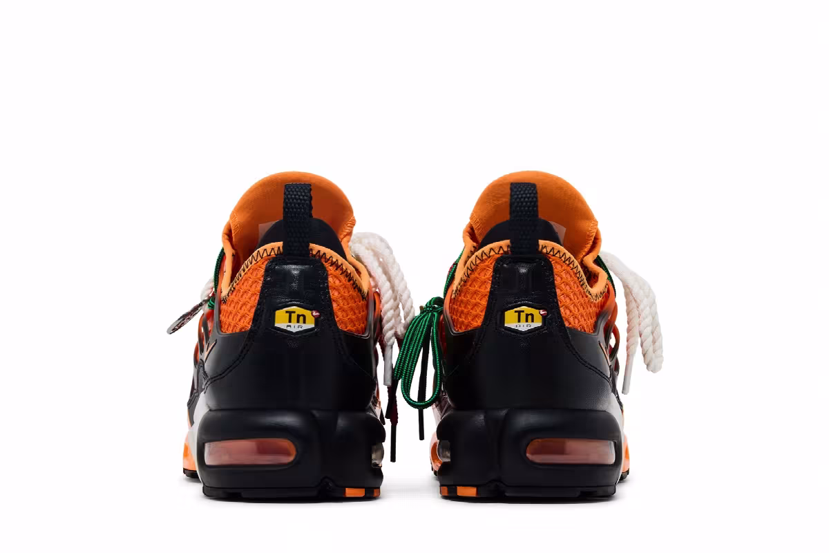 Homecoming x Nike Air Max Plus Safety Orange Black Bright Mandarin, view 7