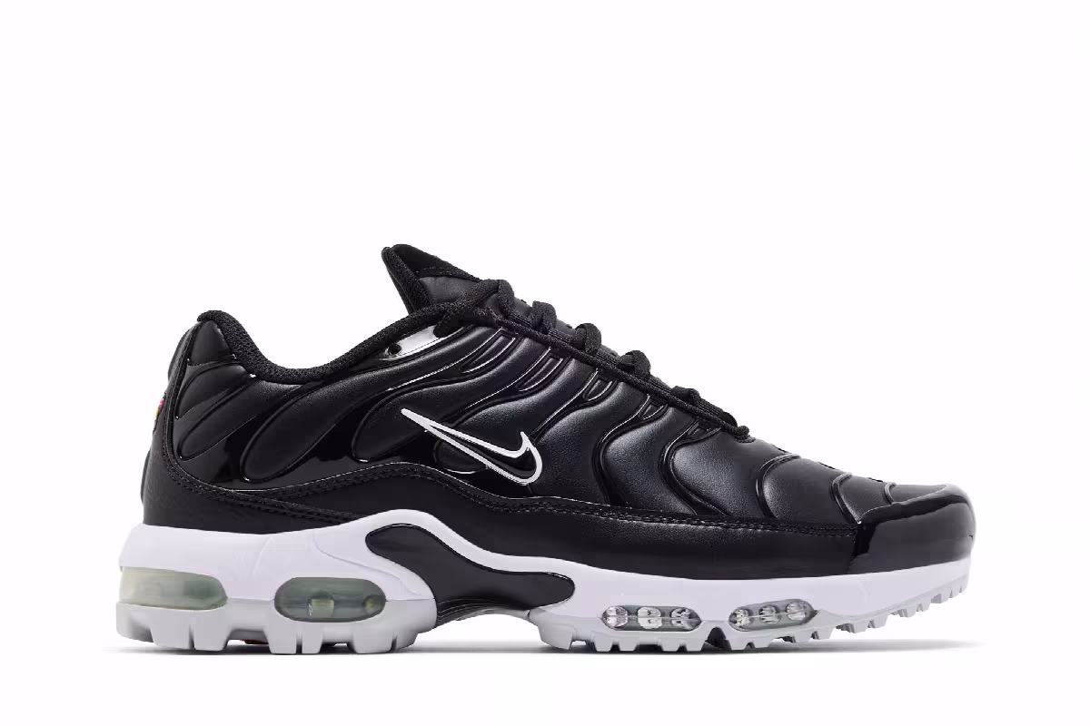 Nike Air Max Plus Golf Black Leather, view 2