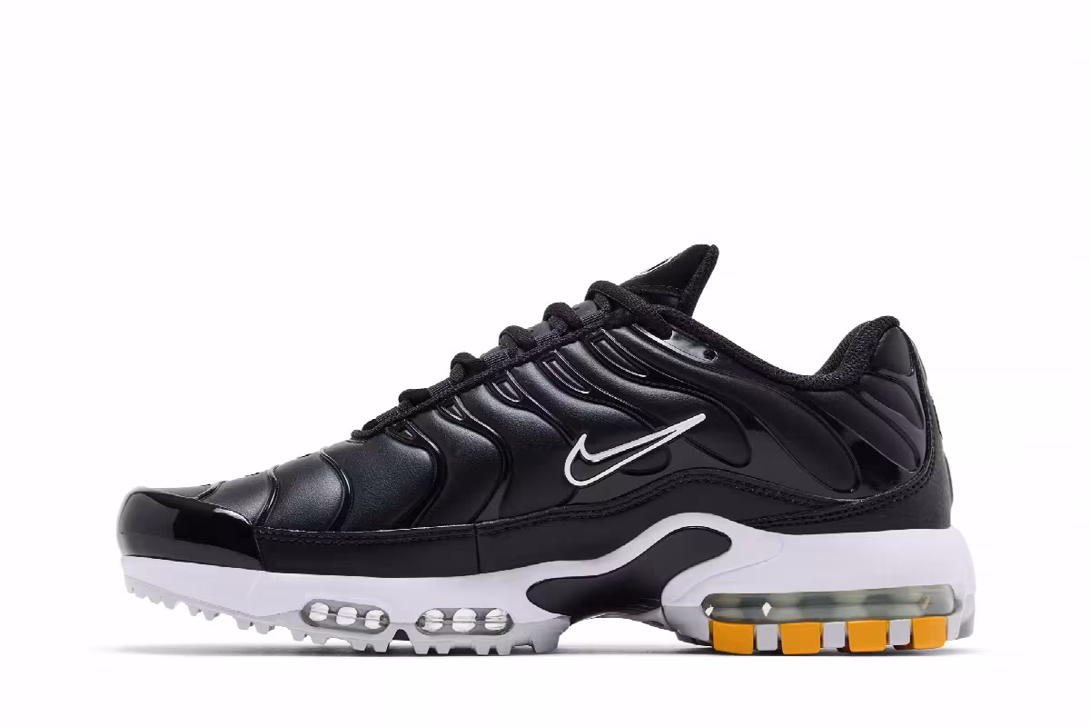 Nike Air Max Plus Golf Black Leather, view 4
