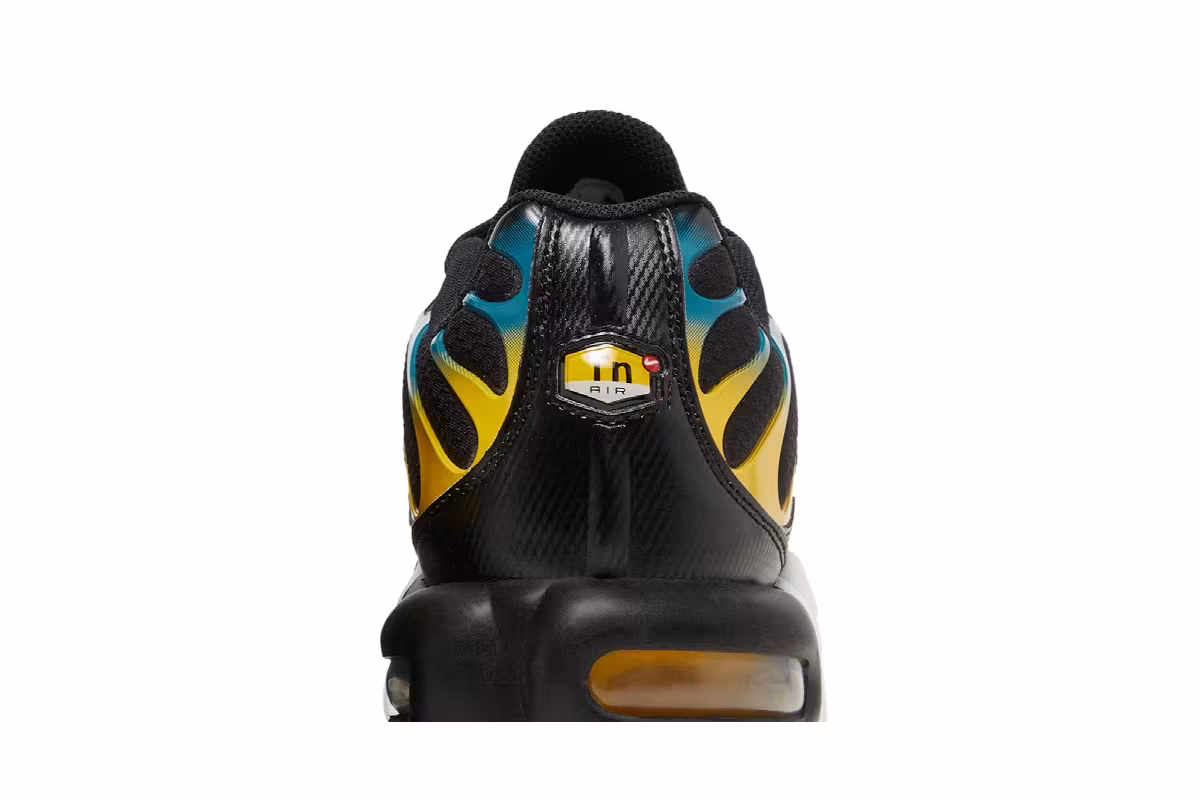 Nike Air Max Plus Black University Gold Spruce, view 8