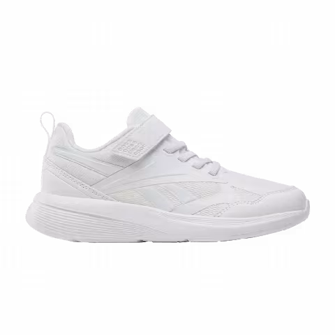 Reebok Rush Runner 6.0 Elastic Lace Top Strap Little Kid 'Triple White'