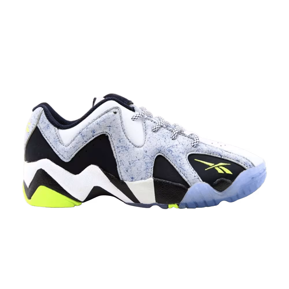 Reebok Kamikaze 2 Low Big Kids White Volt