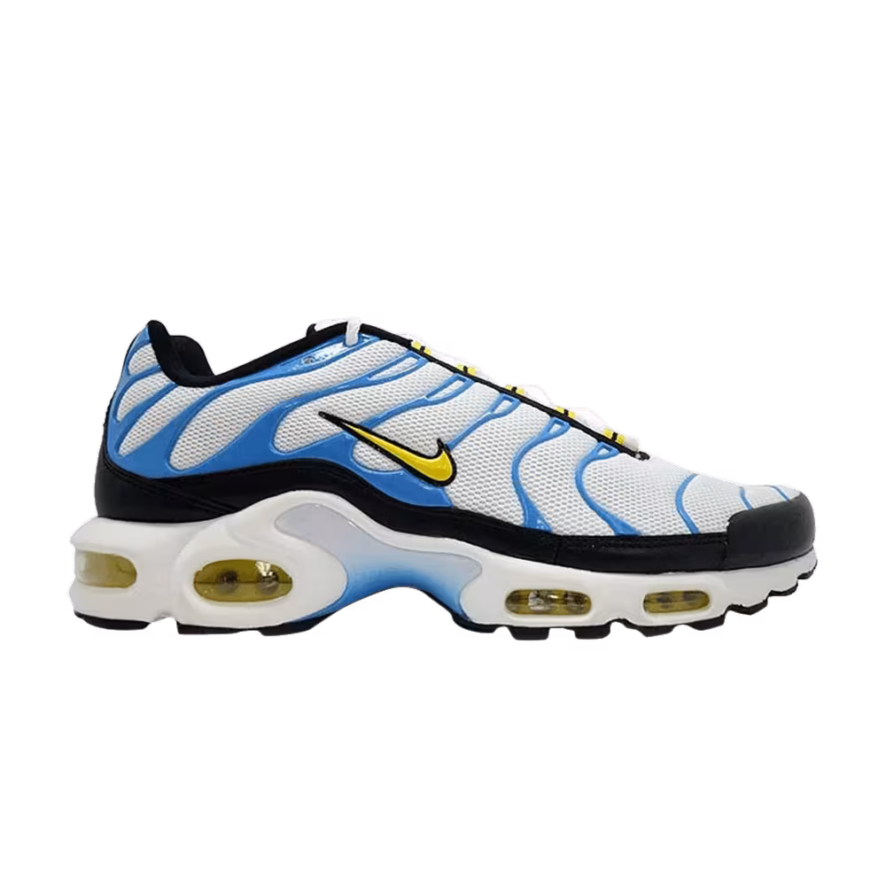 Nike Air Max Plus White Yellow Blue