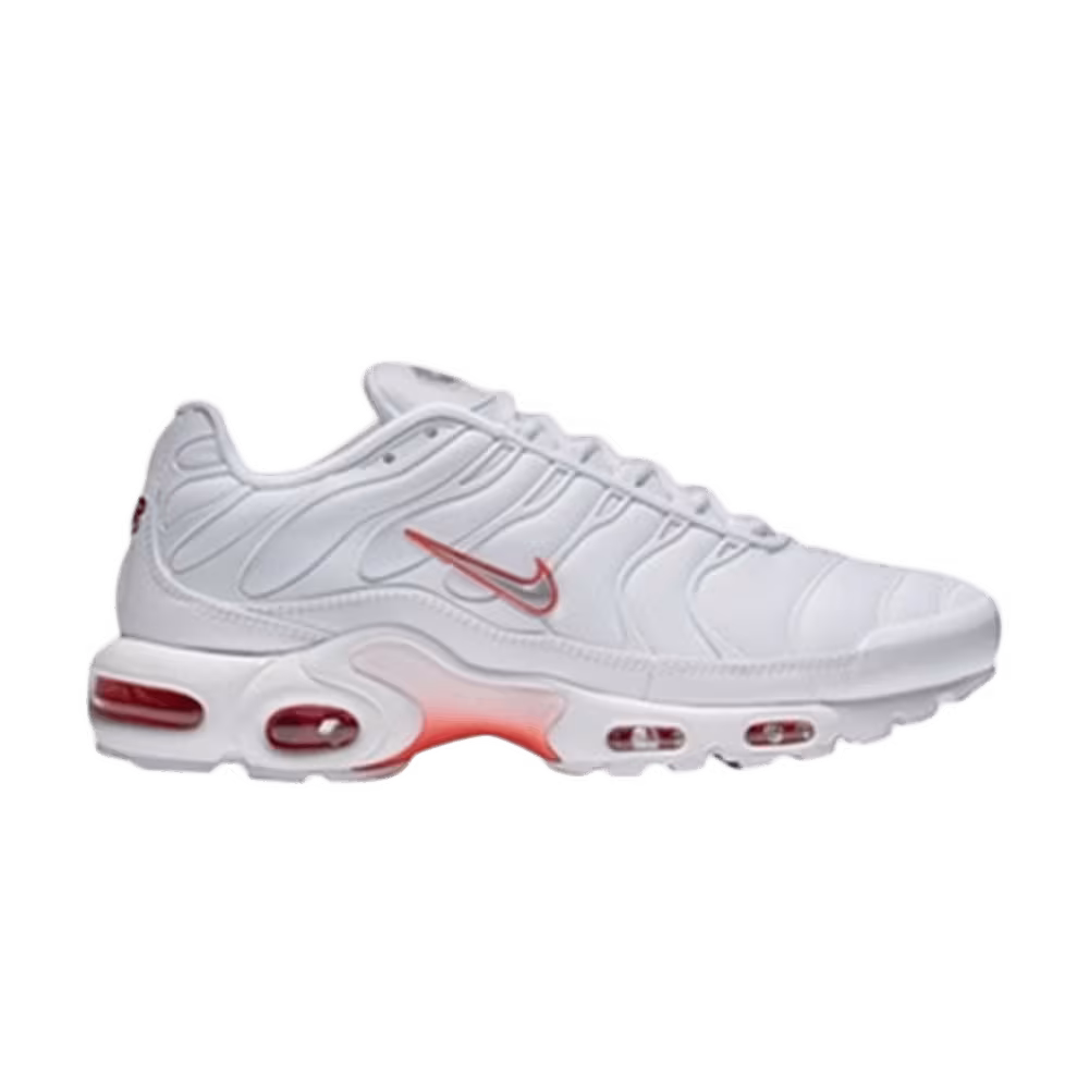 Nike Air Max Plus White Grey Crimson
