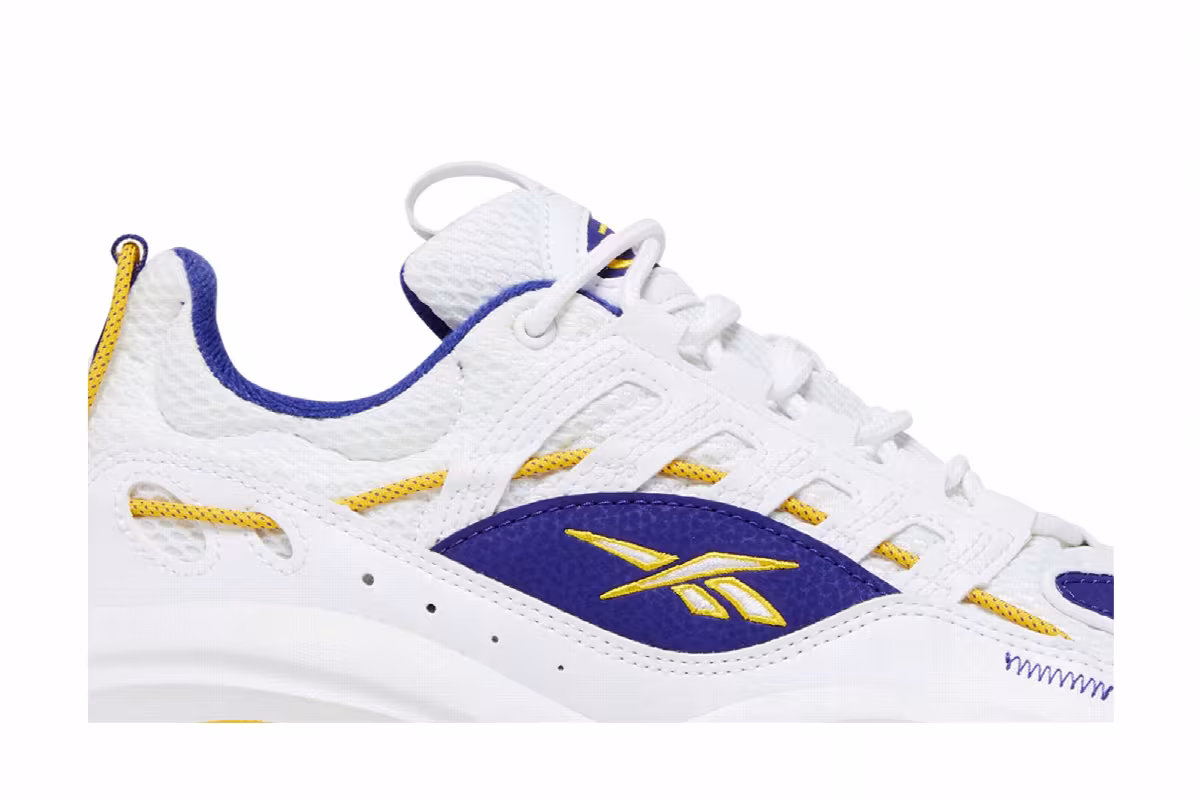 Reebok Solution Mid White Purple Gold, view 3