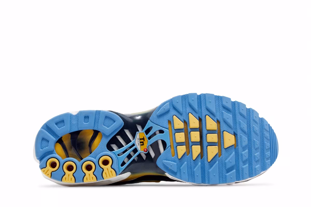 Nike Women's Air Max Plus University Blue Topaz Gold, view 5