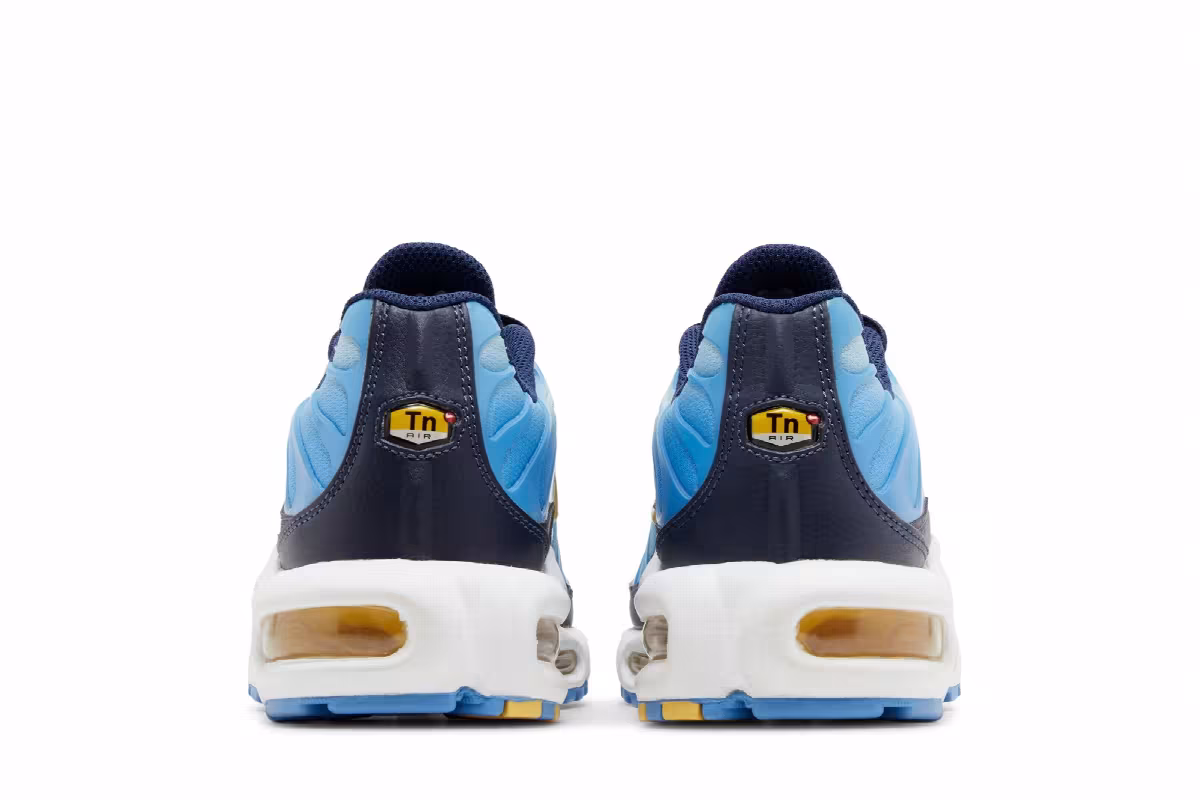 Nike Women's Air Max Plus University Blue Topaz Gold, view 7