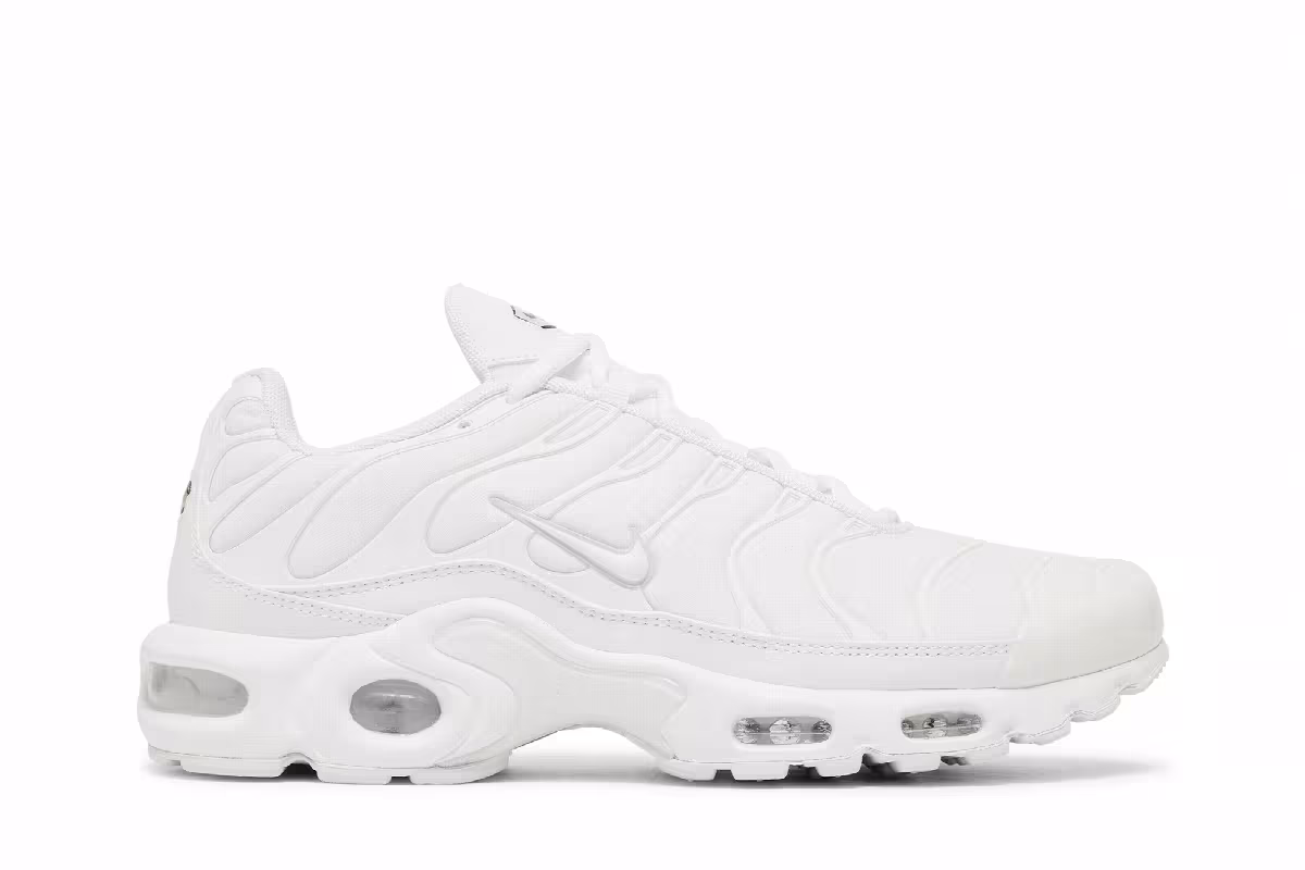 Nike Women's Air Max Plus All White, view 2