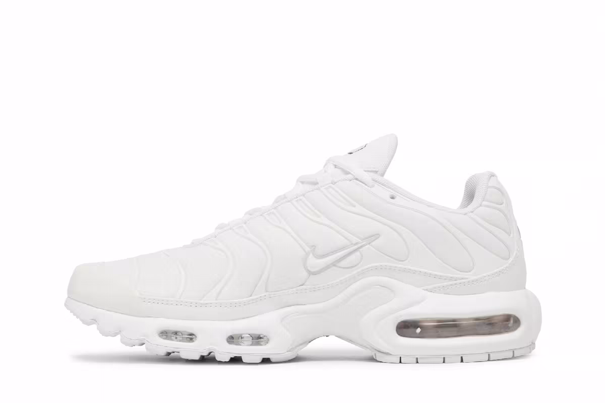 Nike Women's Air Max Plus All White, view 4