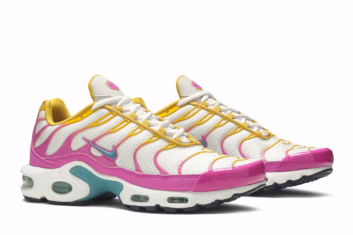 Nike Women's Air Max Plus Premium White Tropical Twist, view 9