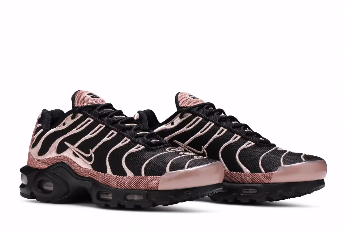 Nike Women's Air Max Plus Premium Black Rose Gold, view 9