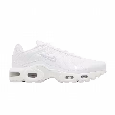 Nike Air Max Plus GS 'White Metallic Silver'