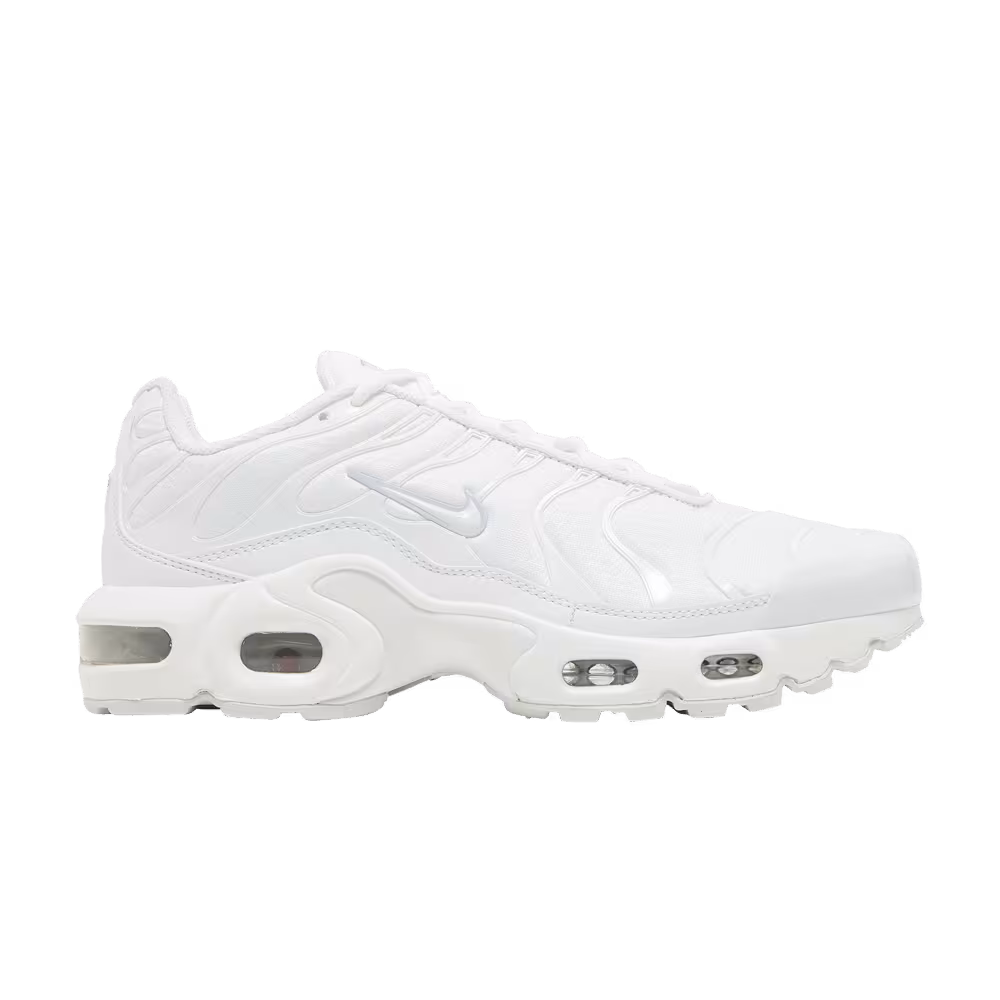 Nike Air Max Plus GS White Metallic Silver