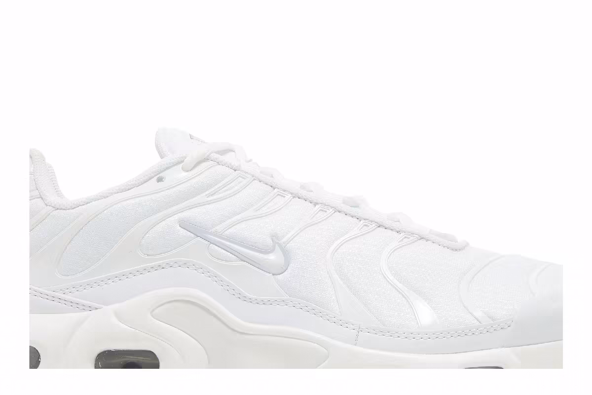 Nike Air Max Plus GS White Metallic Silver, view 3